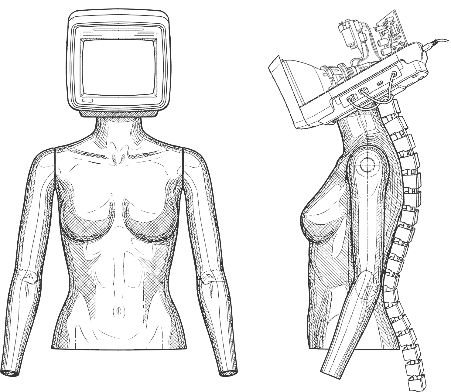 VOID mannequin internals sketch